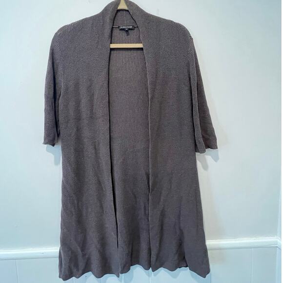 Eileen Fisher Women’s‎ Short Sleeve Open Cardigan Silk Cotton Blend Size Medium - Picture 1 of 6